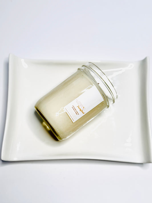 Thrifted glassware candles - Wintertease *seasonal fave*