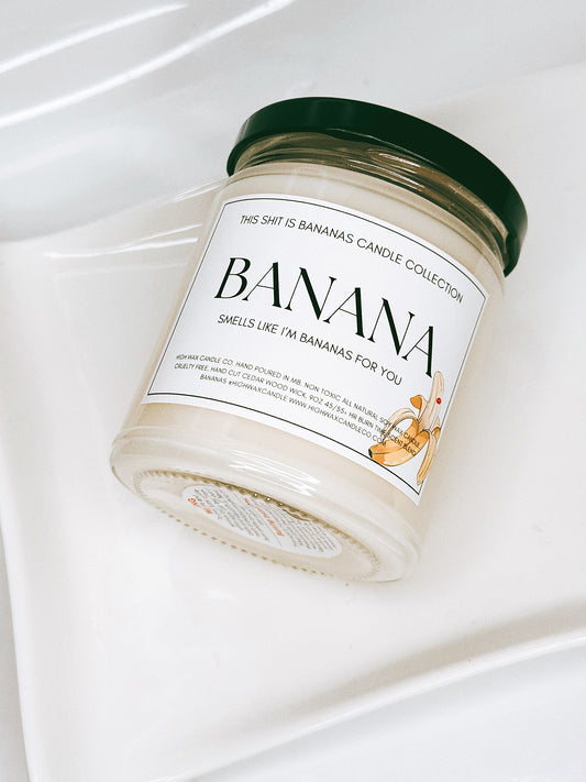 9oz conversation candles - bananas (the infamous ever so popular banana is back, it’s the best) SALE UNTIL SOLD OUT