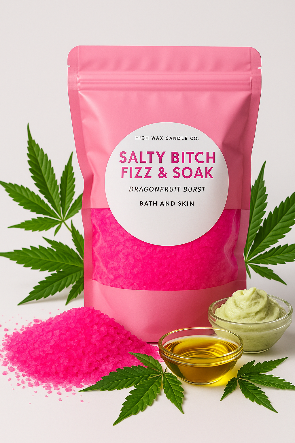 Bath & Skin  - Salty B**** Soak and fizz in petal power