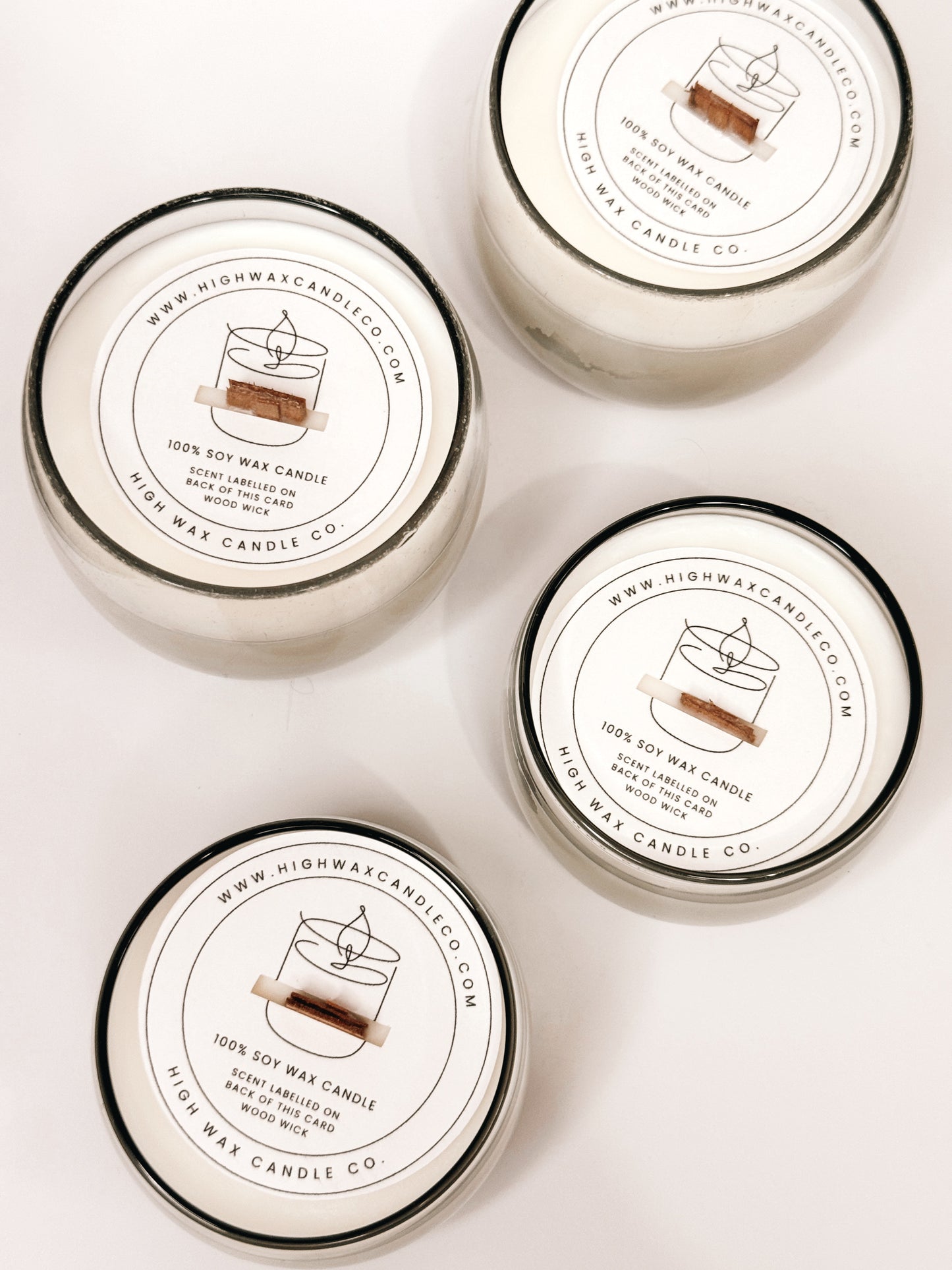Thrifted glassware candles - mad moon (top seller)