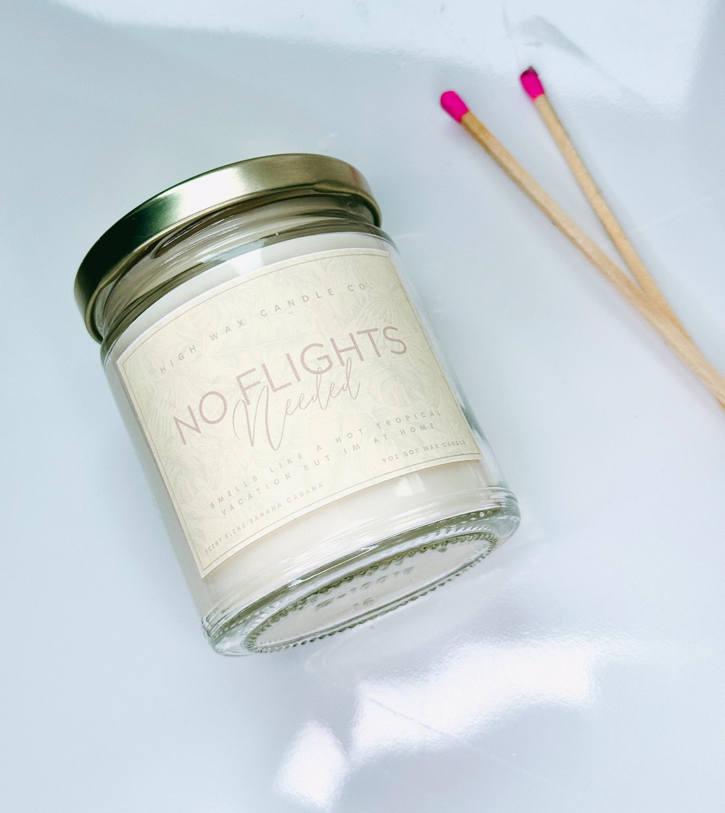 9oz conversation candles - Banana Cabana