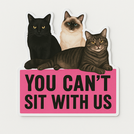 Sticker - you can’t sit with us