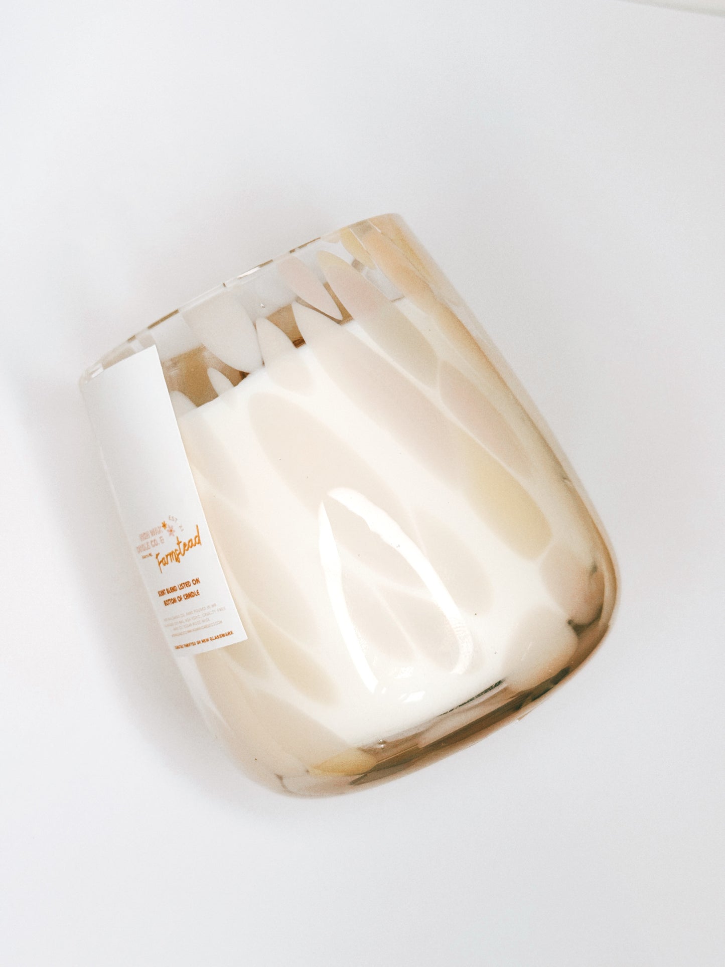 New curated glassware candles - hello fall