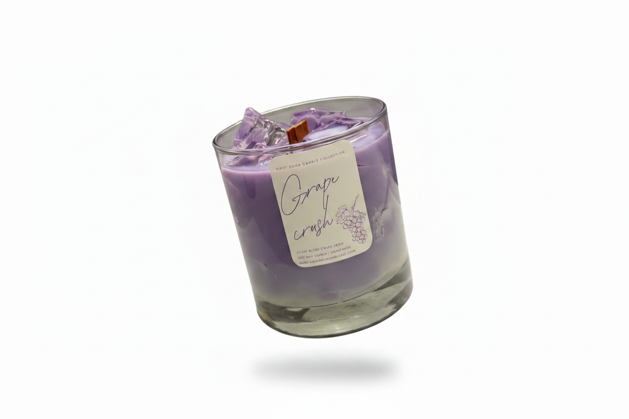 Grape Soda | 11oz Whiskey Jar Candle | High Wax Candle Co.
