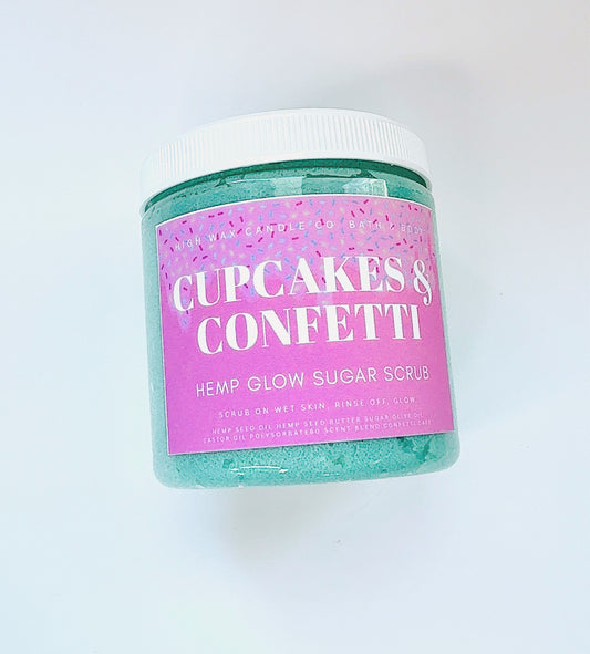 Hemp glow sugar scrub - Confetti Cake