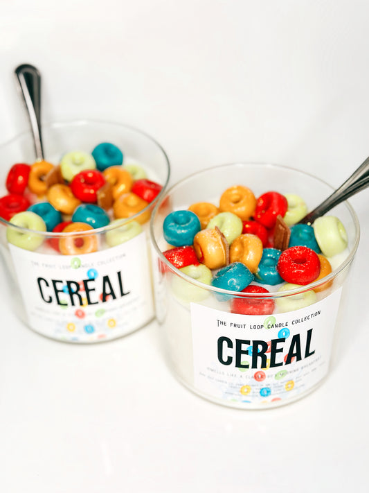 Thrifted vessels - cereal candles