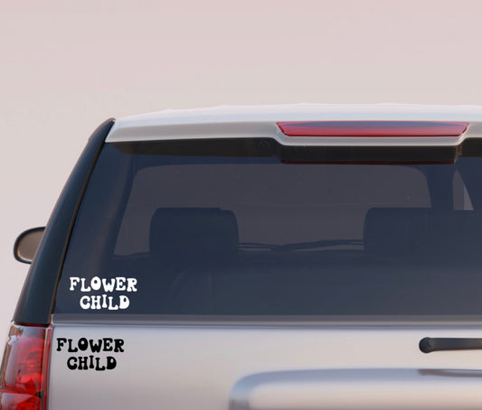 Vinyl vehicle decals - flower child