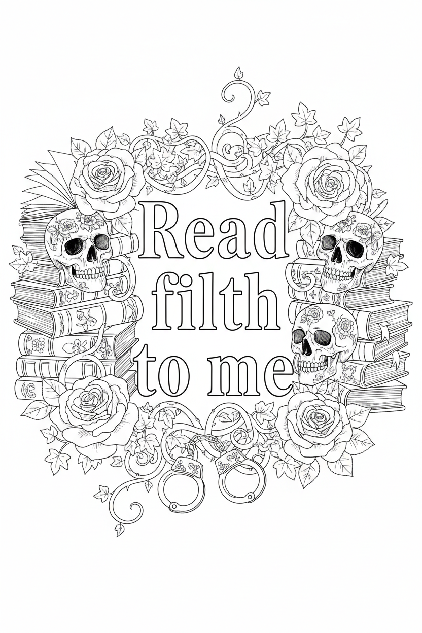 Colouring pages *DOWNLOAD OPTION AVAILABLE* - Read filth to me
