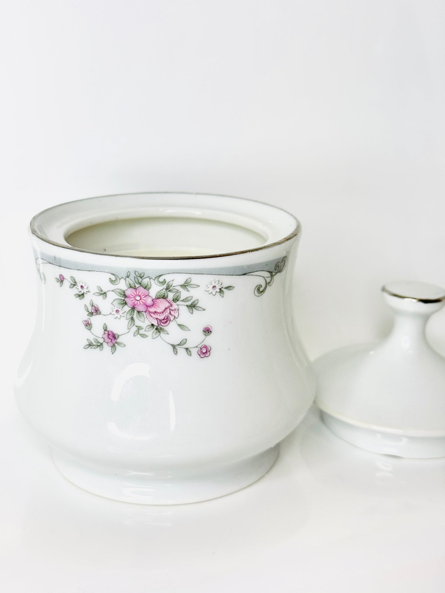 Thrifted glassware candle jar - True Lilac *top requested scent for Spring*