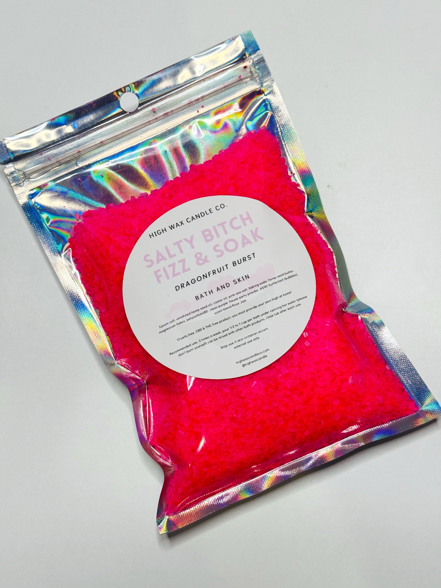 Bath & Skin  - Salty B**** Soak and fizz in Dragonfruit burst