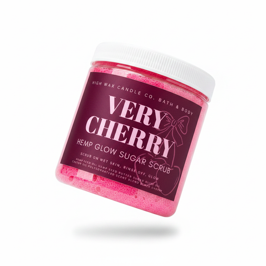 Hemp glow sugar scrub - Black cherry