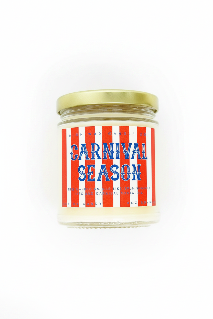 Carnival Season Candle – Bright Catalog Style