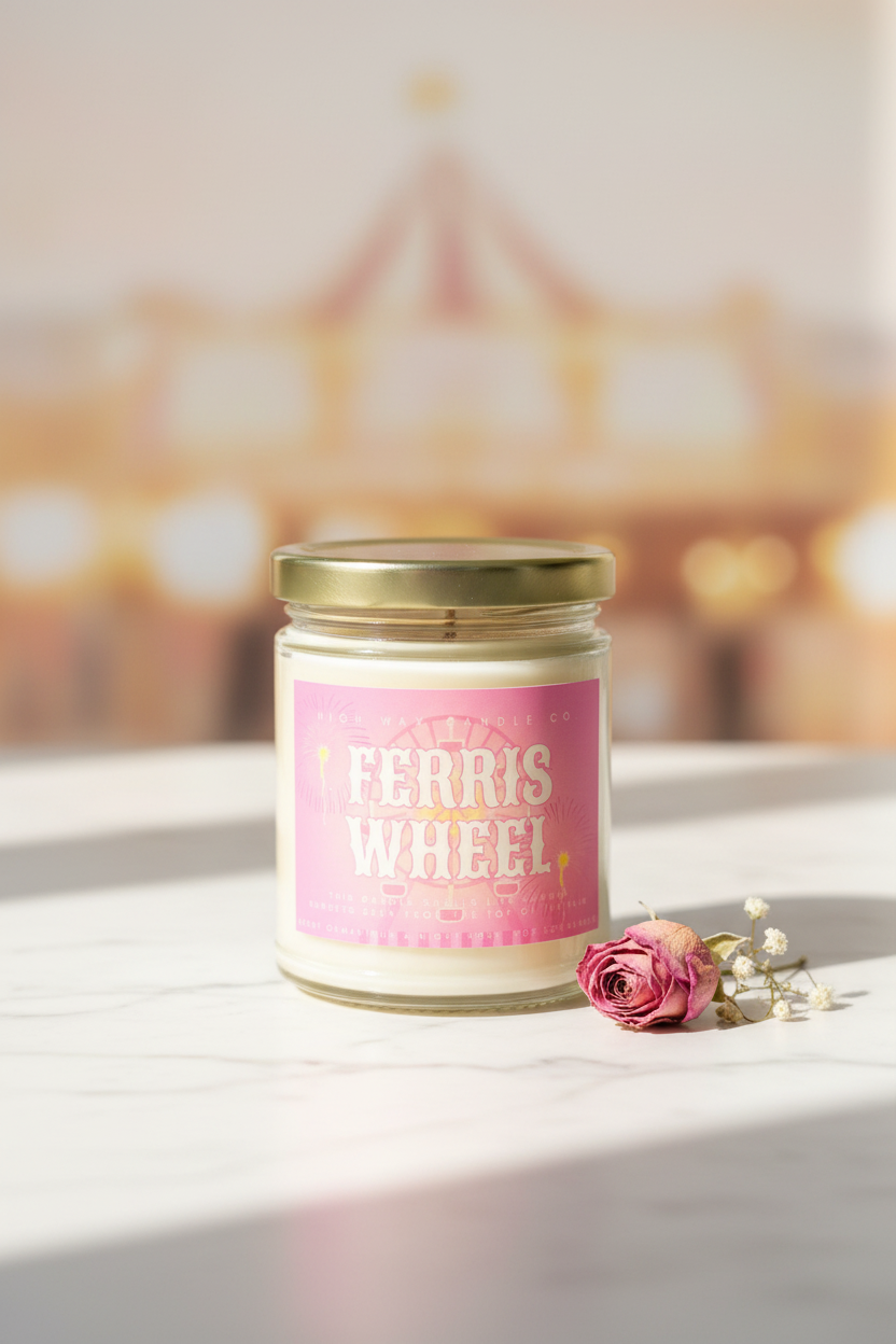 Ferris Wheel Candle Editorial