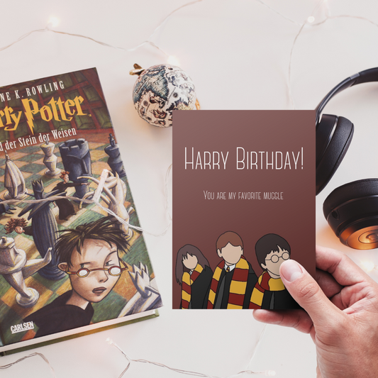 Birthday card - you’re my favourite muggle
