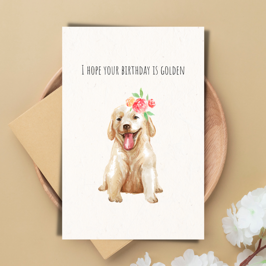 Birthday card - I hope your birthday is golden