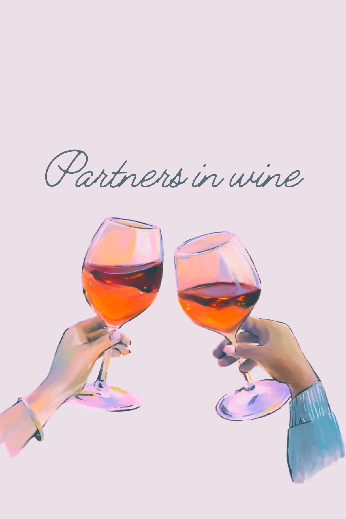 Birthday card - “partners in wine”